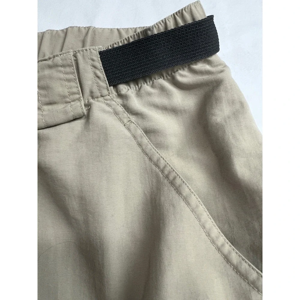 The‎ North Face Cargo Shorts Mens Large Tan Belted Hiking Outdoor Gorpcore E7